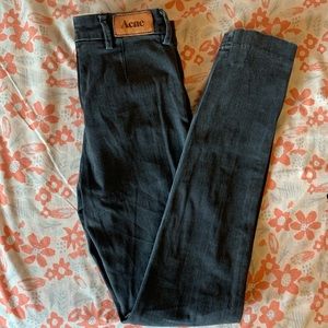 Unique black acne studios skinny jeans
